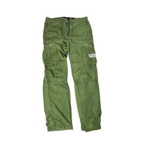 2YK Akoo Brand Green Cargo Pants Men Size 34